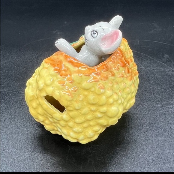 Vintage Tiny Mouse Pumpkin Gourd Figurine Kitchen Decor Fall Autumn Thanksgiving - Picture 3 of 10